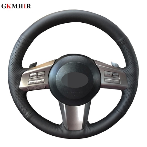 Hand-stitched Black Artificial Leather Car Steering Wheel Cover For Subaru Outback 2010 2011 2012 Legacy 2009-2012 ► Photo 1/6