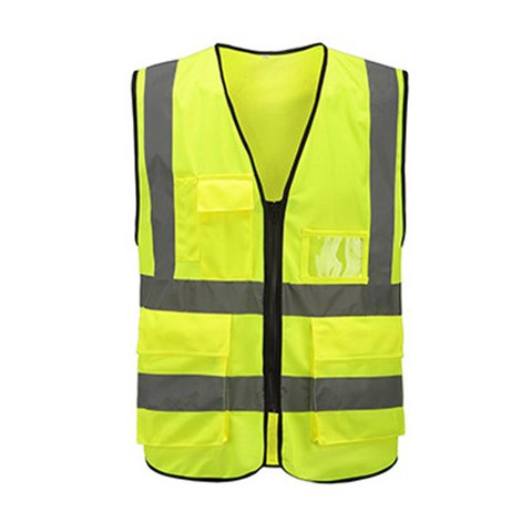 Multi-pocket Reflective Vest Riding Traffic Vest Safety Railway Coal Miners Uniform Vest Breathable Reflective Vest ► Photo 1/6