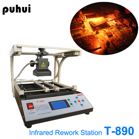 T-890 Infrared SMT SMD BGA Rework Reflow Soldering Stations BGA Repair Machine IRDA Welder puhui T890 1500W  AC110V or 220v ► Photo 1/6