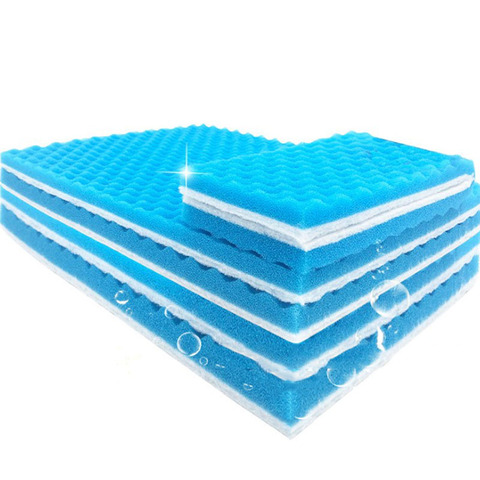 Blue and White 50cmx11cmx2cm Filtration Foam Aquarium Fish Tank Biochemical Filter Sponge Pad Skimmer Sponge Supply Tank ► Photo 1/6
