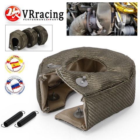 VR - 100% Full Titanium T3 Turbo Charger Heat Shield Cover Blanket Fit For : T2 T25 T28 GT28 GT30 GT35 Car Accessories ► Photo 1/6