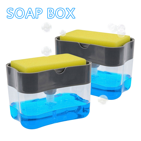 2In1 Dish Soap Dispenser Liquid Soap Pump Dispenser Soap Container