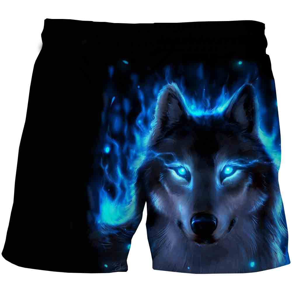 Buy Online Summer Hot Sale Fashion Fashion Short Pants 4 14years Children Shorts Comfortable Animals Wolf Pattern Kids Girls Shorts Alitools