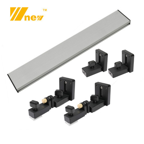 Woodworking Profile Fence and T Track Slot Sliding Brackets Miter Gauge Fence Connector for Woodworking Router/saw Table Benches ► Photo 1/6