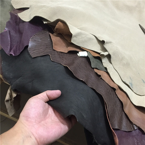 Real leather Nature sheep skin High end first layer sheepskin handmade DIY leather leather fabrics whole piece ► Photo 1/4