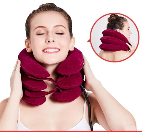 Inflatable neck and cervical retractor Household neck brace orthotics neck stretch cervical balloon environmental protection ► Photo 1/6