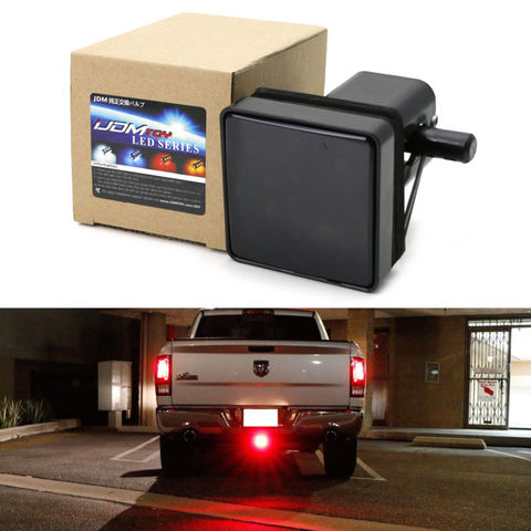 Car taillight Trailer Truck Hitch Towing Receiver Cover Smoked Lens 15 LED Brake Light ► Photo 1/6