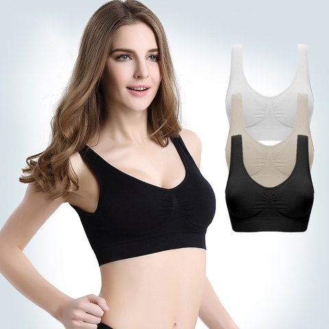 Women Sexy Sport Bras NO Pads Seamless  ladies small vest seamless single layer chest wrap sleep yoga sports bra vest Underwear ► Photo 1/6