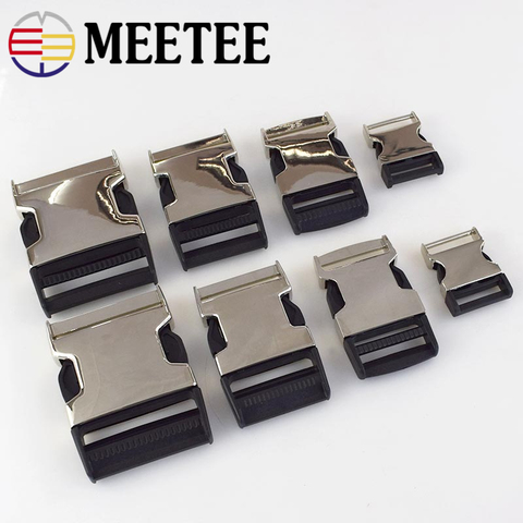 2pcs Meetee 25-50mm Metal Bag Backpack Side Release Buckles Luggage Shoes Clothes Dog Collar Webbing Belt Clip Clasp Accessories ► Photo 1/5