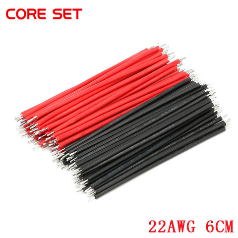 100PCS/LOT Tin-Plated Breadboard PCB Solder Cable 22AWG 6cm Fly Jumper Wire Cable Tin Conductor Wires 1007-22AWG Connector Wire ► Photo 1/4