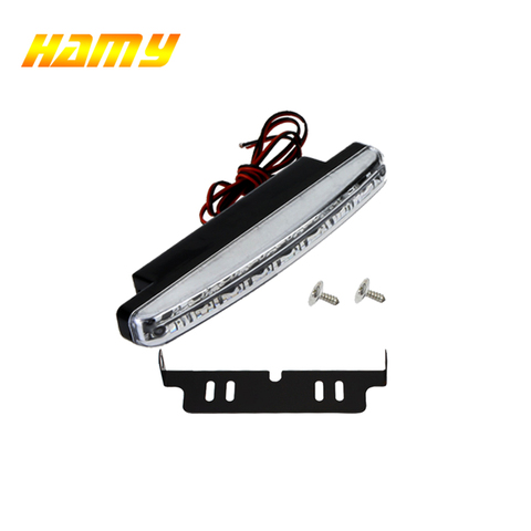 1x Car LED 12V External White 8Leds Universal Driving Light Daytime Running Light Fog Lamp Durable Auxiliary Lamp Waterproof ► Photo 1/6