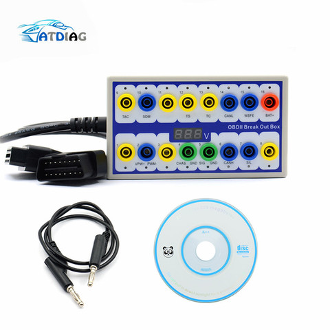 Professional Auto Car OBD 2 Break Out Box OBD2 Breakout Box OBD OBDII Protocol Detector Diagnostic Connector Detector ► Photo 1/6