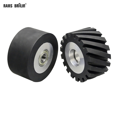 1 piece 100*50mm Solid / Grooved Rubber Contact Wheel Belt Grinder Part ► Photo 1/6