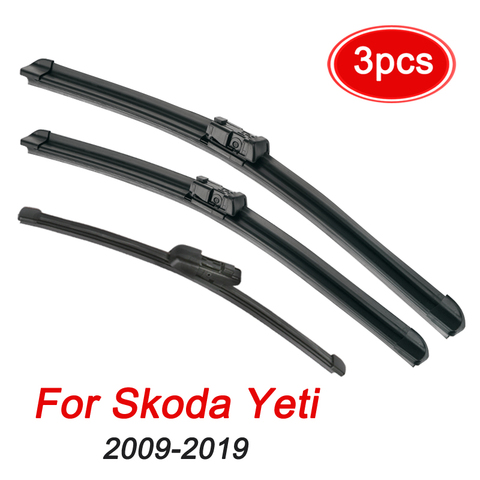 MIDOON Wiper Front & Rear Wiper Blades Set For Skoda Yeti 2009 - 2022 Windshield Windscreen Front Rear Window 24