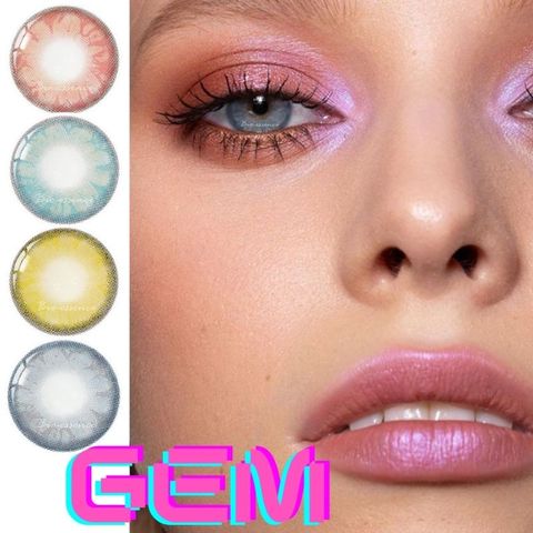 2pcs(1Pair) Colored Contact Lenses Eye GEM Seriers Yearly Contact Lenses Color Natural Looking Contact Lens for Eyes Bio-essence ► Photo 1/6