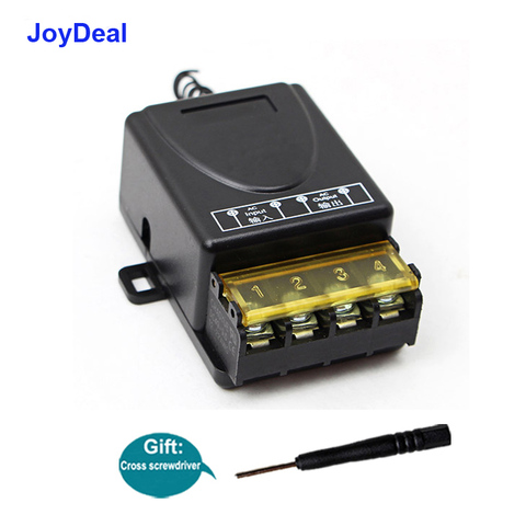 JoyDeal 433 MHz Universal AC 220V 1CH 30A Wireless RF Relay Receiver Module Water Pump Motor Power On Off Remote Control Switch ► Photo 1/6