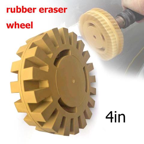 pneumatic car sticker film glue remover pinstripe decal eraser rubber disk paint cleaner car wash cleaning polish auxiliary tool ► Photo 1/6
