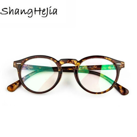 2022 Fashion Women Glasses Frame Men Eyeglasses Frame Vintage Round Clear Lens Glasses Optical Spectacle Frame ► Photo 1/6