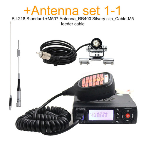 Baojie BJ-218 Mini Mobile Radio 20km 25w Dual Band VHF / UHF Walkie Talkie 136-174mhz 400-470mhz bj218 Transceiver Station ► Photo 1/6