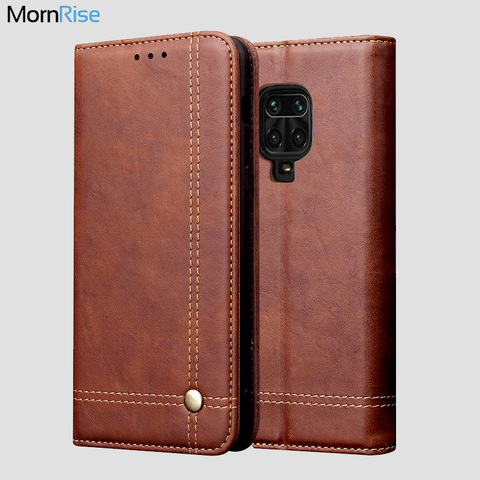 Retro Leather Flip Cover For XiaoMI RedMi Note 9 Pro Case Wallet Card Stand Magnetic Book Cover For RedMi Note 8 9S 7 9A 9C Case ► Photo 1/6