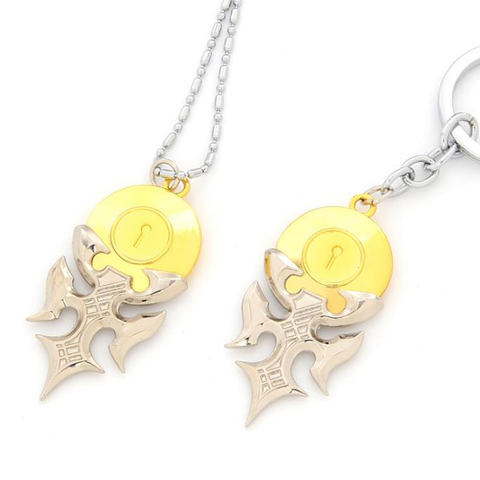 1 Pcs Cute Japanese Anime Nisekoi Ichijyo Raku Lock Pendant Necklace Keychains Torque Model Figure Toys for Women Boys Gift ► Photo 1/1