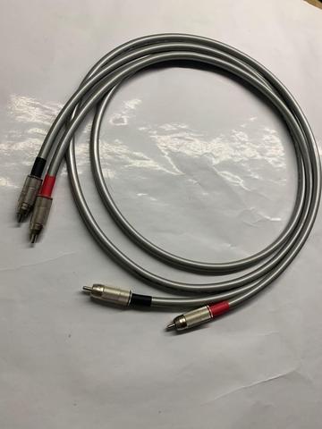 Hifi audio  Note audiocable  AN-Vx Solid Core 99.99% Pure Silver RCA Interconnect cable 1.5M ► Photo 1/5