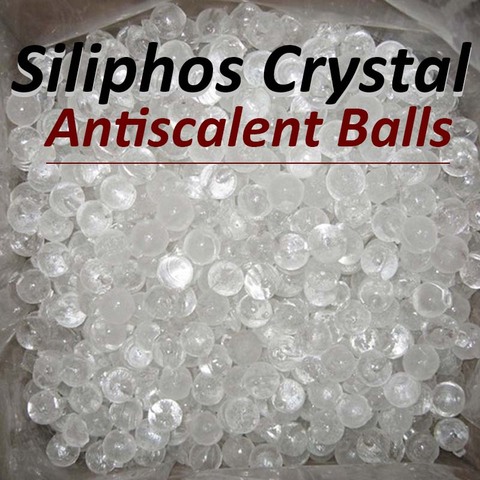 Polyphosphate Crystals (SILIPHOS) Refill Pack for Water Filter Treatment De-Scaler Removes Hardness, Limescale Antiscalent Ball ► Photo 1/4