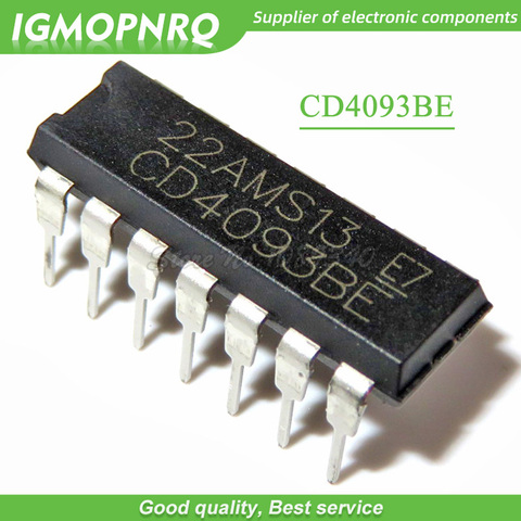 10pcs CD4093 CD4093BE HCF4093BE DIP CD4093BD with non-flip-flop logic gate and inverter New Original ► Photo 1/1
