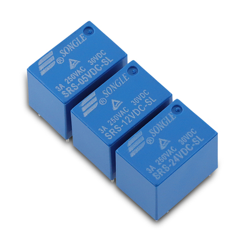 20PCS/lot Signal relay 4100 SRS-05VDC-SL  SRS-12VDC-SL SRS-24VDC-SL 5V 12V 24V 3A A set of conversions 6PIN ► Photo 1/2