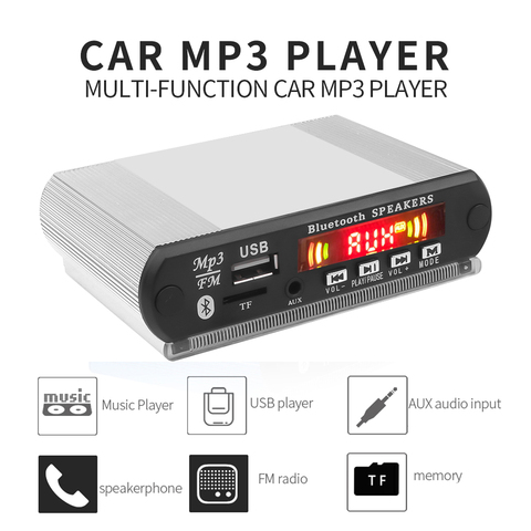 Kebidu DC 12V Wireless Bluetooth MP3 Decoder Board Car Radio MP3 Music Player With Recording Function USB/SD/FM Audio Module ► Photo 1/6