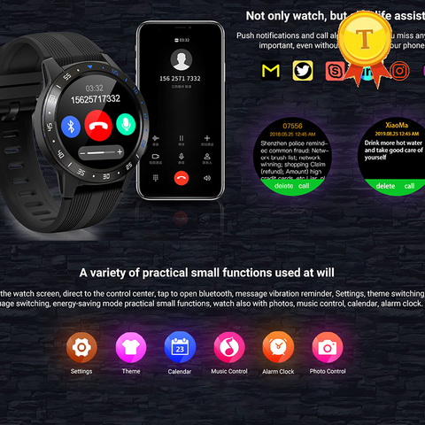best selling outdoor SIM card Sports gps Smart Watch android ios watch with Barometer Compass bluetooth call phone watch fitness ► Photo 1/6