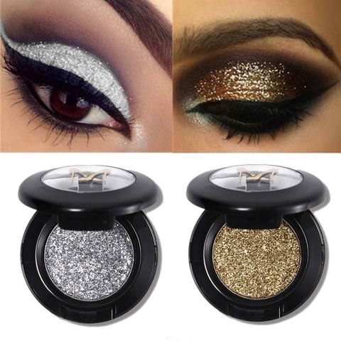 28 Color Pressed Glitter Eyeshadow Shine Pigment Makeup Pallete Shimmer Metal Single Eyeshadow Illuminator Eye Make Up Cosmetics ► Photo 1/6