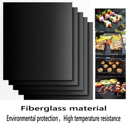 BBQ Grill Mat Barbecue outdoor Baking Non-stick Pad Reusable Cooking Plate 40 * 30cm For Party PTFE  Grill Mat Tools New ► Photo 1/6