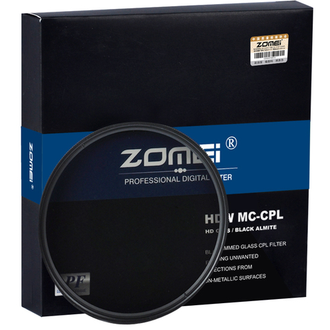 ZOMEI HD Optical Glass CPL Filter Slim Multi-Coated Circular Polarizer Polarizing lens filter 40.5/49/52/55/58/62/67/72/77/82mm ► Photo 1/1