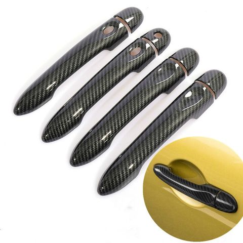 For Renault Megane 3 MK3 III 2008 2009 2010 2011 2012 2013 2014 2016 Carbon Fiber Car Door Handle Cover Trim Styling Accessories ► Photo 1/6