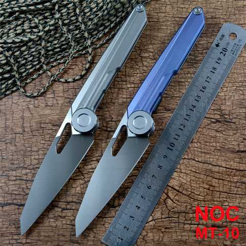 NOC New MT10 Folding Pocket Knife M390 Blade TC4 Titanium Handle Chef Outdoor Camping Hunting Survival EDC Gift Collection ► Photo 1/6