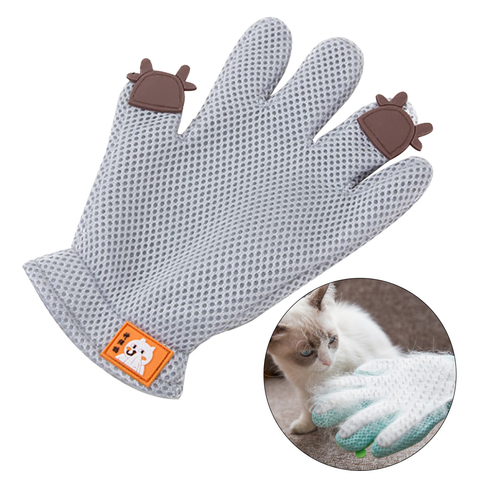 Pet Deshedding Brush Glove Dog Cat Grooming Glove Brush Comb Cat Hair Glove Dogs Bath Cleaning Supplies Animal Combs ► Photo 1/6
