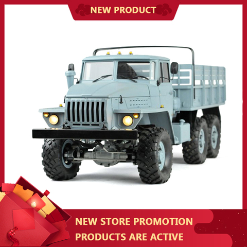 Remote Control 1/10 High Simulation Model Military Truck Trailer Straight Bridge Climbing Six-wheel Drive Waterproof  Adult Gift ► Photo 1/6