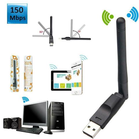 Adapter 150Mbps MT7601 USB IEEE 802.11b/g/n RT5370 2.4GHz WiFi Stick Plug Wiflyer Free Driver Wireless USB Wifi Adapter Lan ► Photo 1/1