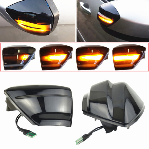 2X For Ford S-Max 07-14 Kuga C394 08-12 C-Max 11-19 LED Dynamic Turn Signal Light Side Mirror Sequential Blinker Indicator Lamp ► Photo 1/6