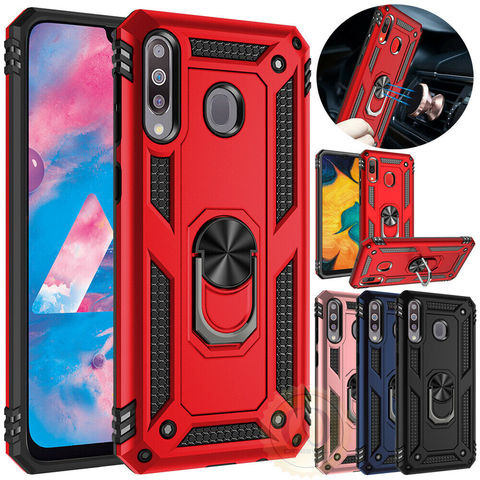Armor Shockproof Silicone Metal Ring Case For Huawei P30 Pro P20 Lite Y5 Y6 Y7 Pro P Smart 2022 Honor 8A 10 Lite Nova 3e 4e ► Photo 1/6