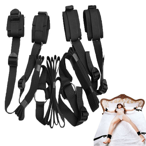 Under Bed Restraints Belt BDSM Self Bondage sex games for couples porno sex posture mattress positioning Tied sex toy Handcuffs ► Photo 1/6