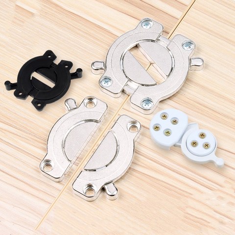 Strong Furniture hinges Fixing Fitting alloy table Top Connector latch Bracket Conference desktop combination Fastener hardware ► Photo 1/6