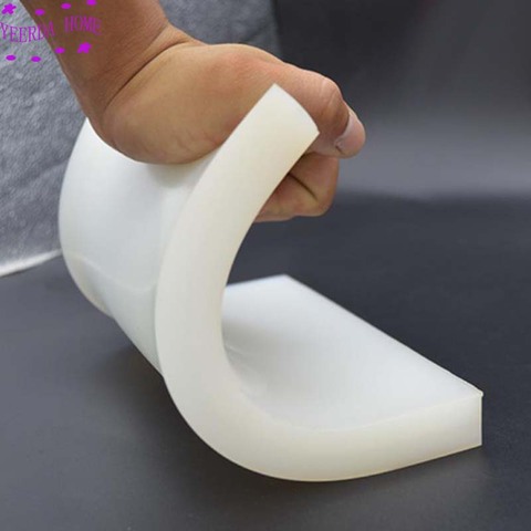 White Silica Rubber Cushion Plate Rubber Cushion Plate Soft Rectangular Cushion and Shock Absorption Pad Machinery ► Photo 1/4