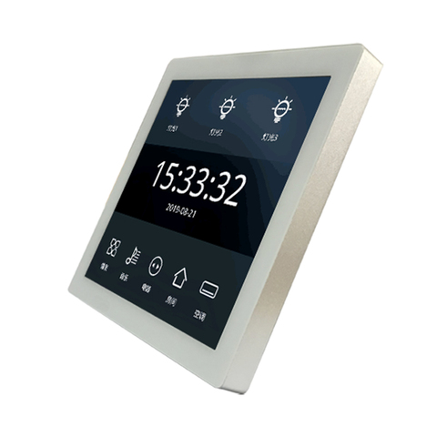 4.3 Inch LCD True Color Capacitive Touch Screen Smart Home Switch RS485 Bus Scene Control MODBUS ► Photo 1/5