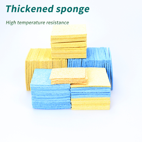 10pcs Electric soldering iron tip cleaning sponge,60mm*60mm high temperature resistant thickened cleaner ► Photo 1/6