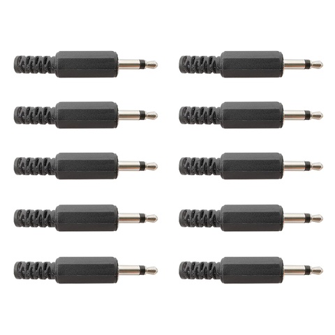 Solder Type 3.5mm Male Mono Plug Jack Single Channel DIY Audio 3.5 mm Headphone Cable Extension Connector Adapter 20/10/5/2Pcs ► Photo 1/5