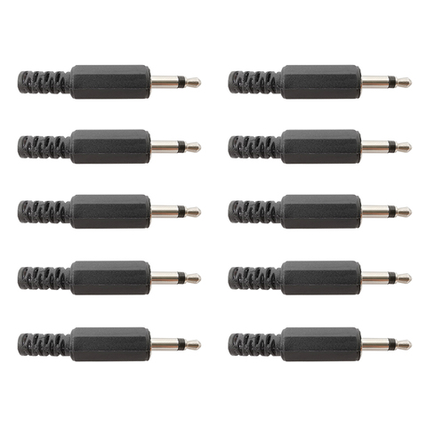 Solder Type 3.5mm Male Mono Plug Jack Single Channel DIY Audio 3.5 mm Headphone Cable Extension Connector Adapter 20/10/5/2Pcs ► Photo 1/5