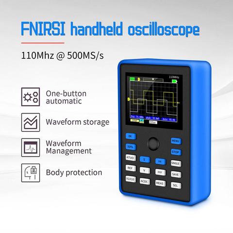 FNIRSI-1C15 Professional Digital Oscilloscope 500MS/s Sampling Rate 110MHz Analog Bandwidth Support Waveform Storage ► Photo 1/6