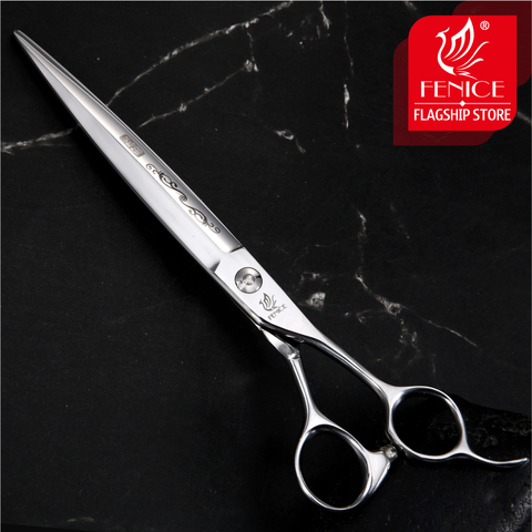 Fenice 7.25 inch Professional Pet Grooming Scissors/Shears,Straight Scissors Cat Dog Grooming Shears,Sharp Edge ► Photo 1/6